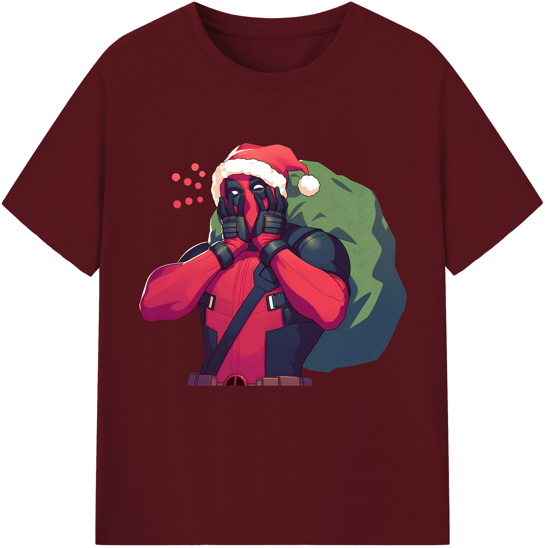（画像用） Deadpool デッドプール 綿100％半袖Tシャツ（フロントプリント）